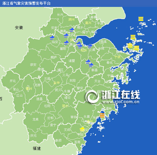 浙江省气象灾害预警发布平台31日22时截图.jpg