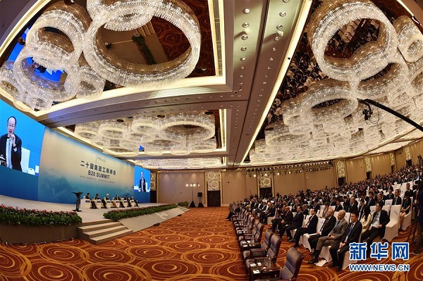 9月3日，二十国集团工商峰会在浙江杭州开幕。 新华社记者 黄宗治 摄.jpg